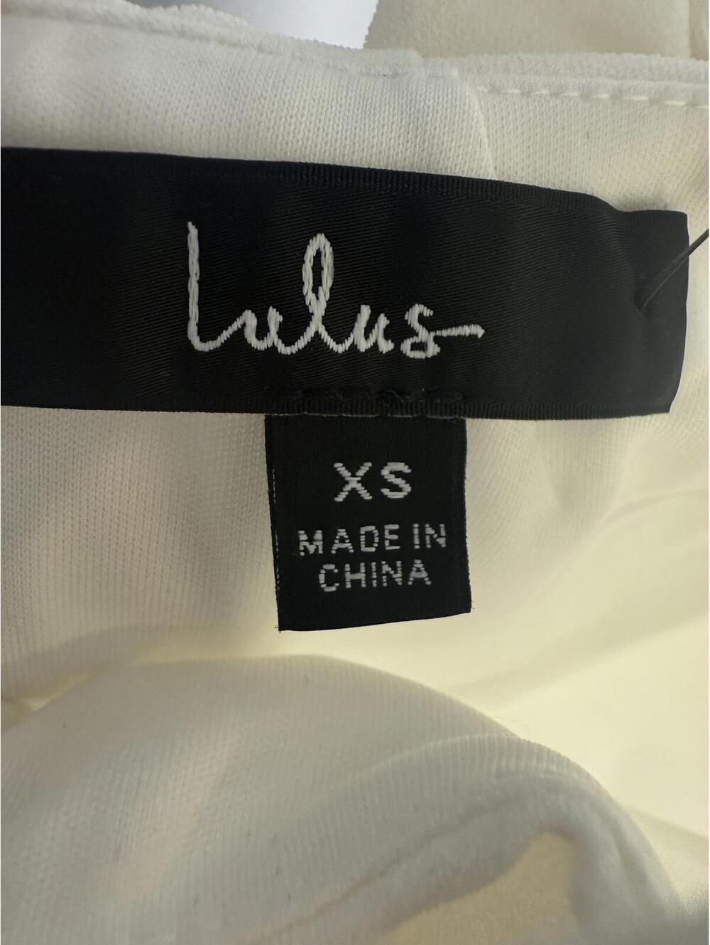 NWT Lulus Glamorous Adornment Ivory Halter Bow Midi Dress XS - Picture 5 of 8